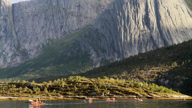 Kajak dans les fjord