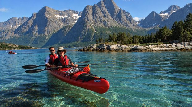 kayak dans le Nord de la Norvège